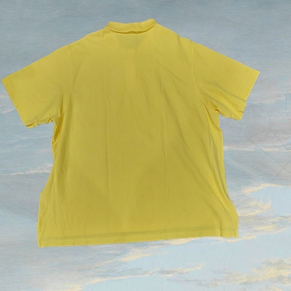 Lands End Unisex Yellow Polo Short Sleeve Shirt Sz 3X - Picture 4 of 8